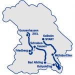 Streckenverlauf Bayern-Rundfahrt 2009