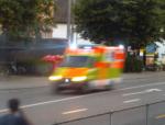  Mit Ambulanz ins Spital transportiert / transport  l'hospital avec une ambulance (Symbolbild) 
