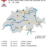 Etappenplan der Tour de Suisse 2010