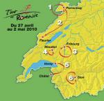Provisorischer Streckenverlauf Tour de Romandie 2010