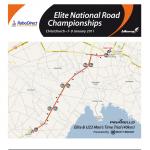 Streckenverlauf Nationale Meisterschaften 2011: Neuseeland - Zeitfahren, Mnner Elite & U23