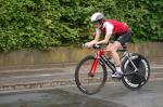 Astrid Zunner-Ferstl auf der Radstrecke (Foto: Roland Hindl)