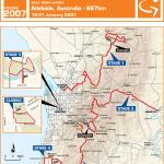 Tour Down Under 2007 - Streckenverlauf