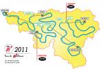 Die Übersichtskarte der 32. Tour de Wallonie