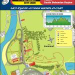 Streckenkarte und Hhenprofil Radcross-Weltcup Plzen