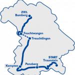 Streckenverlauf Bayern-Rundfahrt 2012