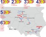 Streckenverlauf Course Cycliste de Solidarnosc et des Champions Olympiques 2012