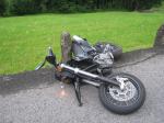 Kt. Glarus: Mehrere Verkehrsunfälle +++ Junger Motorradlenker bei Unfall verletzt Unfall Schwändi (Polizeifoto Kapo GL)