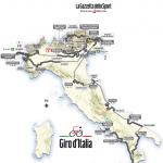 Streckenplan des Giro d´Italia 2013