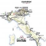 Streckenverlauf Giro dItalia 2013