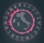 Der Streckenverlauf des Giro d´Italia 2014: Von Nordirland und Irland nach Süditalien und weiter in den Norden