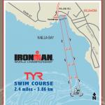 Ironman Hawaii 2013 - Karte Schwimm-Strecke