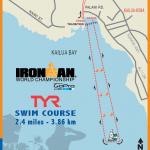 Ironman Hawaii 2014 - Karte Schwimm-Strecke