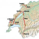 Die Etappenorte der Tour de Romandie 2015