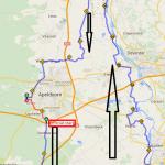 Streckenverlauf Ronde van Gelderland 2015