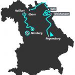 Streckenverlauf Bayern Rundfahrt 2015