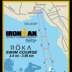 Ironman Hawaii 2015 - Karte Schwimm-Strecke