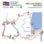 Hhenprofil & Streckenverlauf Nationale Meisterschaften Neuseeland 2016 - Straenrennen, 55-km-Runde und 26-km-Runde