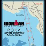 Ironman Hawaii 2016 - Karte Schwimm-Strecke