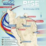Streckenverlauf Jelajah Malaysia 2016