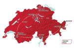 Prsentation der Tour de Suisse 2017: Streckenkarte