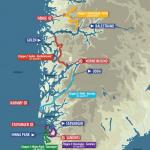 Streckenverlauf Tour des Fjords 2017