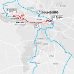 Streckenverlauf Cyclassics Hamburg 2017
