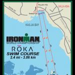 Ironman Hawaii 2017 - Karte Schwimm-Strecke