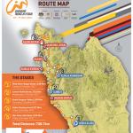 Streckenverlauf Jelajah Malaysia 2017