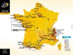 Präsentation Tour de France 2018: Streckenkarte