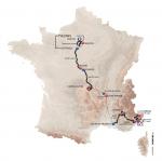 Prsentation Paris-Nizza 2017: Streckenkarte