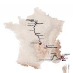 Streckenverlauf Paris - Nice 2018