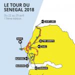 Streckenverlauf Tour du Sngal 2018