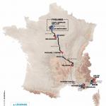 Präsentation Paris-Nizza 2019: Streckenkarte