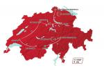 Präsentation Tour de Suisse 2020: Streckenkarte