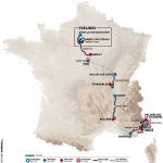 Streckenverlauf Paris - Nice 2021