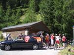 Fgi berraschte uns mit Getrnke und Snacks am Wolfgangspass