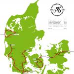 Streckenverlauf Post Danmark Rundt 2008