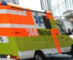  Die Verunfallte wurde mit einem Krankenwagen ins Spital gebracht (Archivbild; Polizeimeldung: Stadtpolizei St. Gallen) 