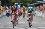 Imanol Erviti schlgt Nicolas Roche im knappen Sprint um den Sieg auf Etappe 18 der Vuelta (www.lavuelta.com)