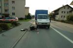  Reiden LU: Handfahrrad von Lieferwagen angefahren (Unfallfotos, Polizeimeldung: Kantonspolizei Luzern) 