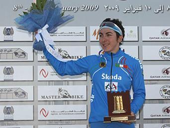 Siegerin Giorgia Bronzini, 1. Etappe Ladies Tour of Qatar (Foto: www.letour.fr) 