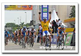 Mattia Gavazzi gewinnt auch die 3. Etappe der Tour de Langkawi 2009 (Foto: www.ltdl.com.my)