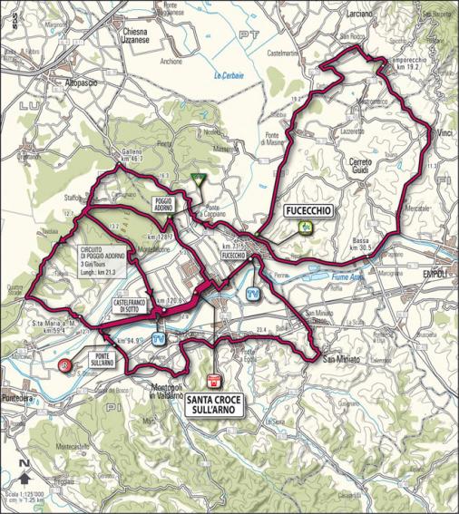 Streckenverlauf Tirreno - Adriatico 2009 - Etappe 3