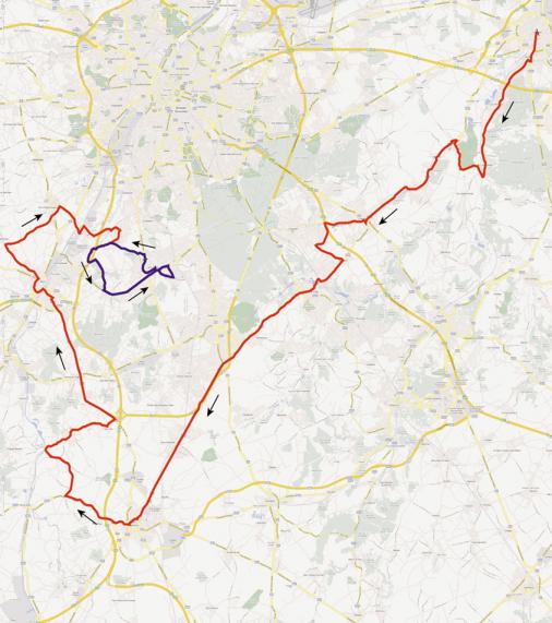 Streckenverlauf De Brabantse Pijl - La Flche Brabanonne 2009