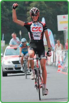 Etappensieger Andy Schleck (Team CSC)