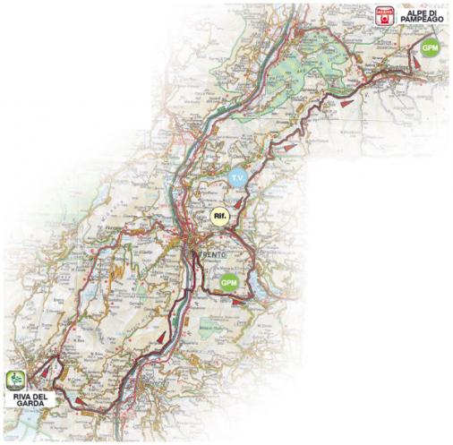 Streckenverlauf Giro del Trentino 2009 - Etappe 2