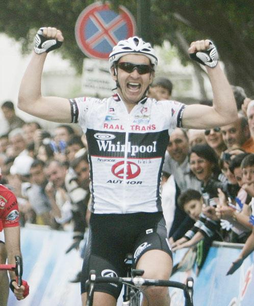 Andr Schulze spurtet aus dem Windschatten zum Sieg auf der 3. Etappe der Tour of Turkey