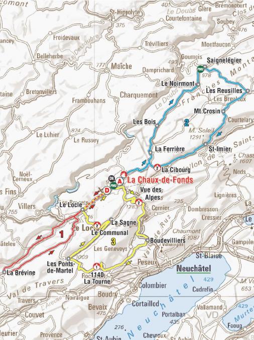 Streckenverlauf Tour de Romandie - Etappe 2