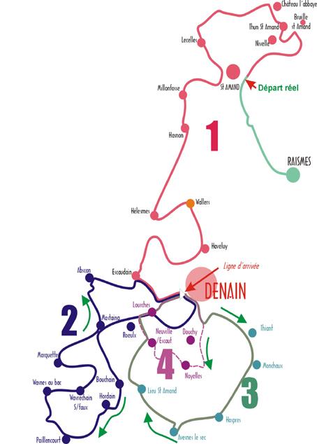 Streckenverlauf GP de Denain Porte du Hainaut 2009